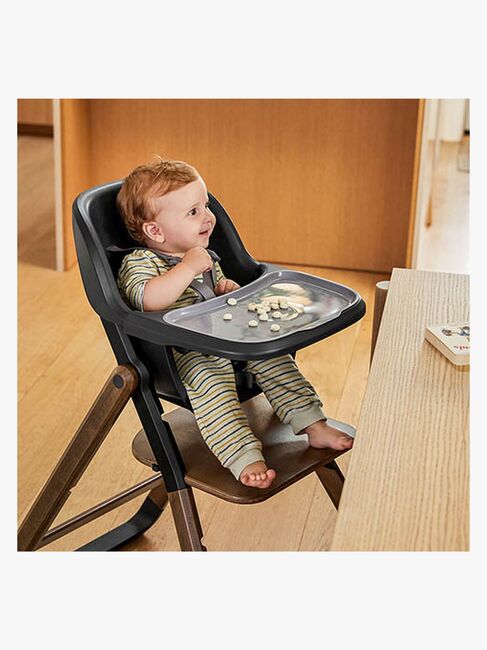 Ergobaby Evolve Babysæt til Højstol med Bakke, Dark Wood