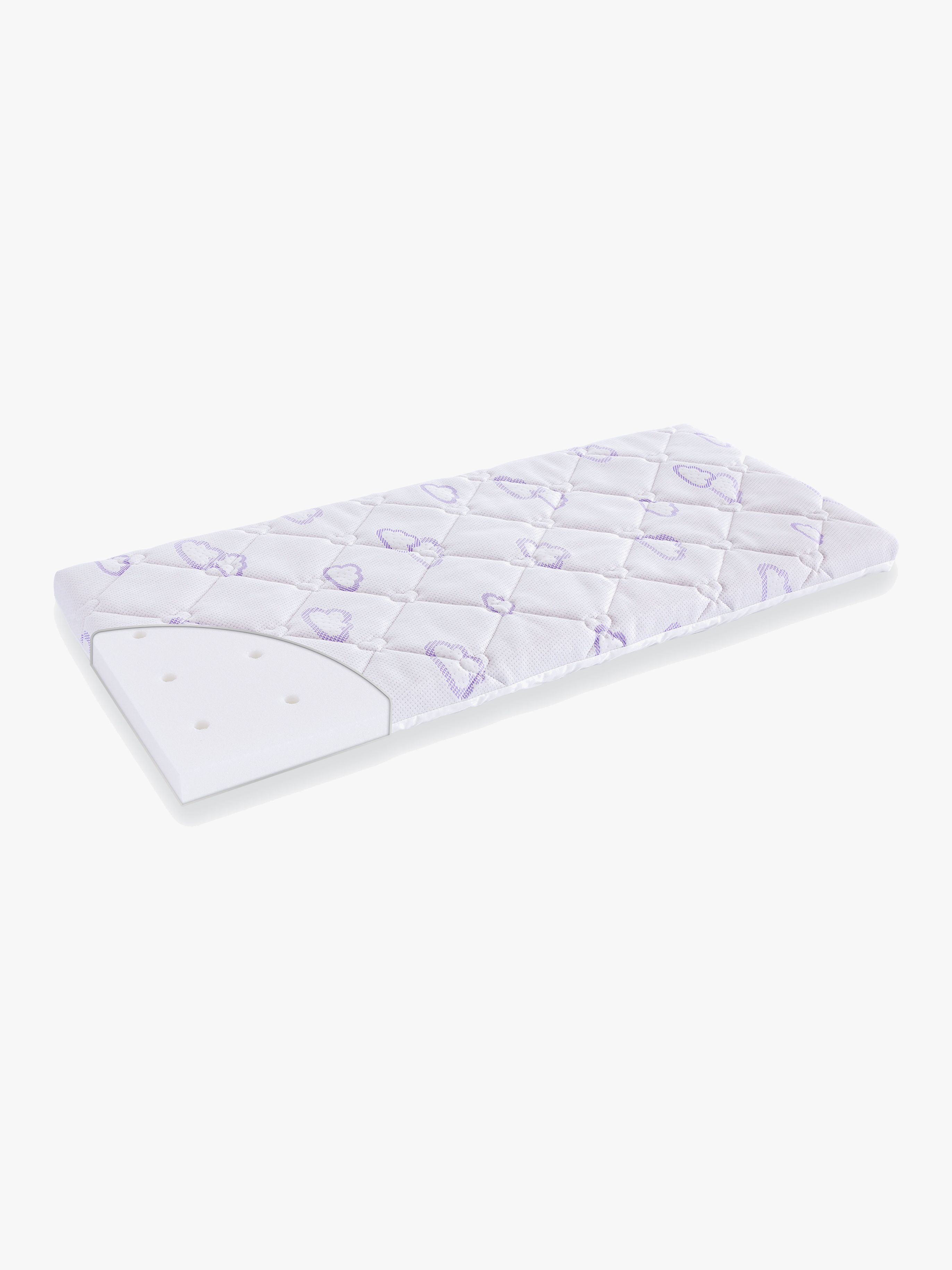 Träumeland Cradle Sleepy Madras 45x90, Hvid
