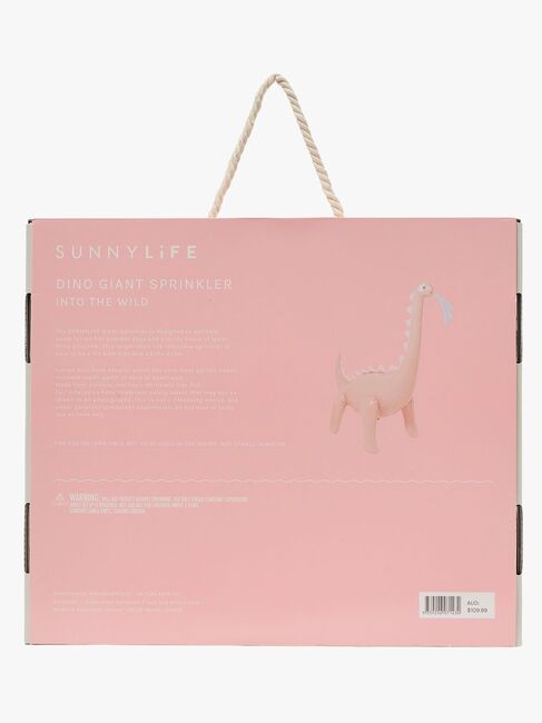 SUNNYLiFE Giant Dino  Oppustelig Sprinkler, Into the Wild Pink