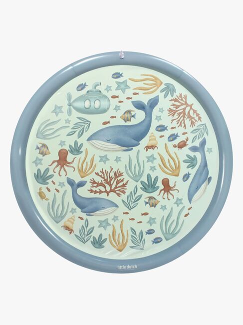 Little Dutch Ocean World Sprinklermåtte, Blue