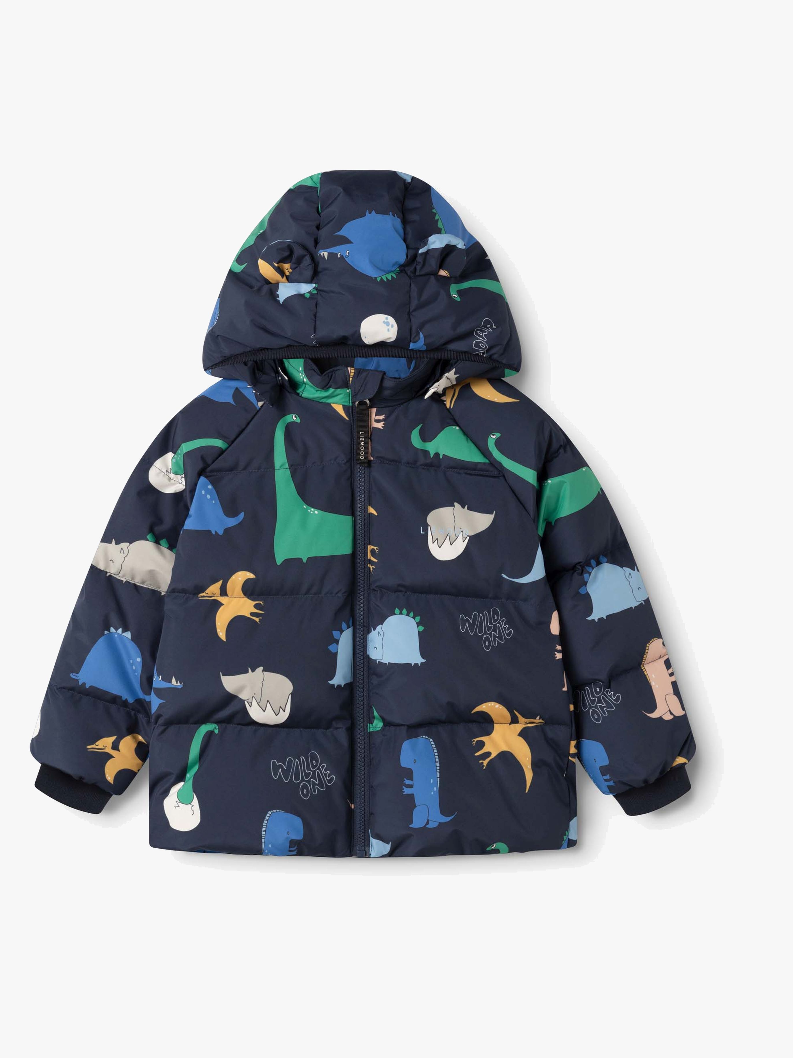 LIEWOOD Polle Down Dynejakke, Dino roar/Classic navy, 86