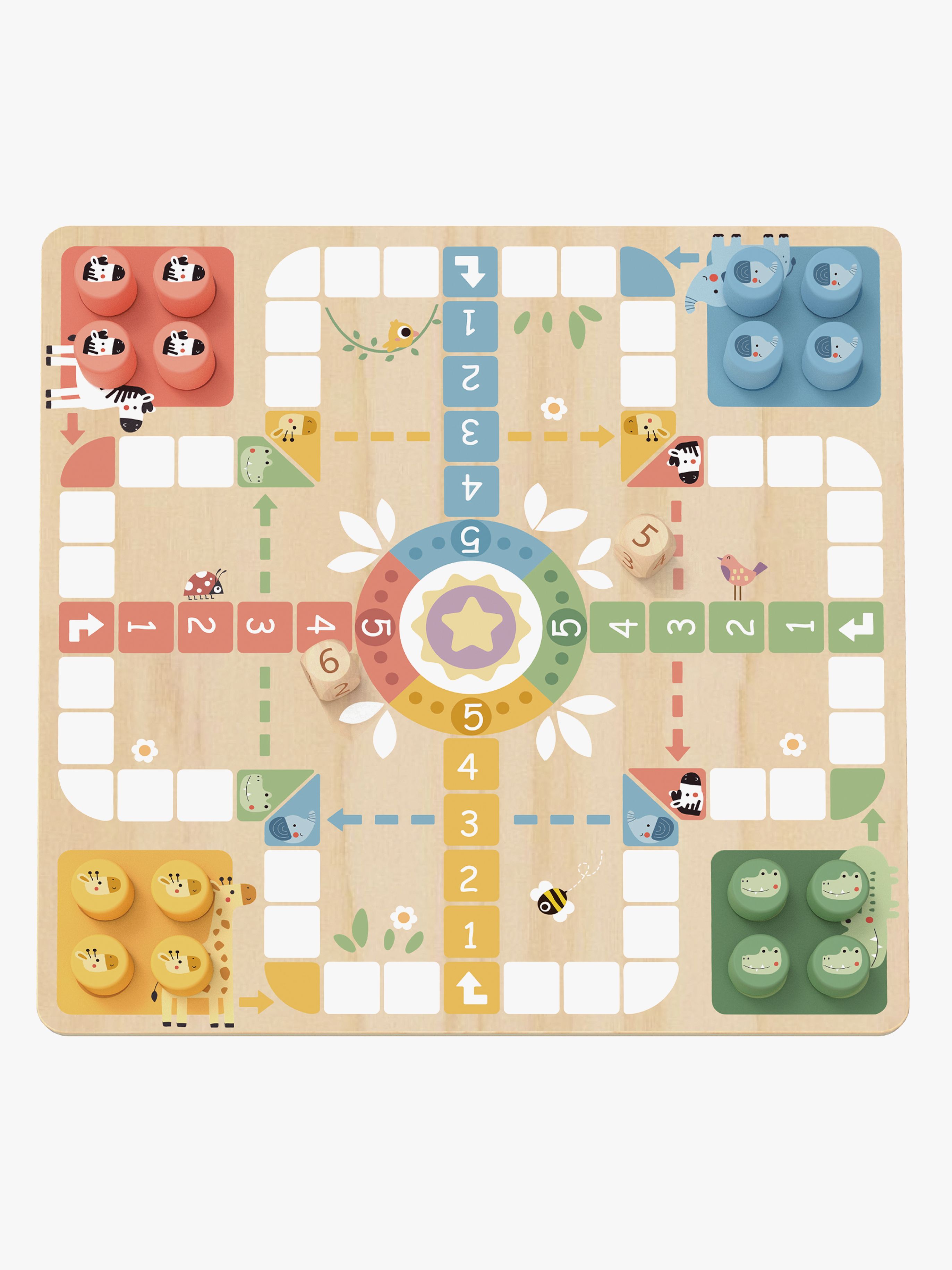 Tooky Toy Ludo Brætspil 2-i-1