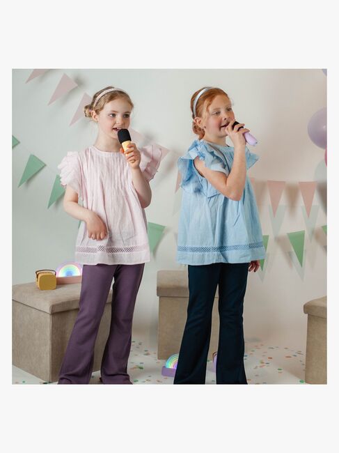 Lalarma Bluetooth-højttaler med Trådløs Mikrofon, Gul