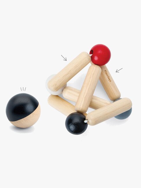 Plan Toys Triangle Clutching Motorisk Legetøj, High Contrast