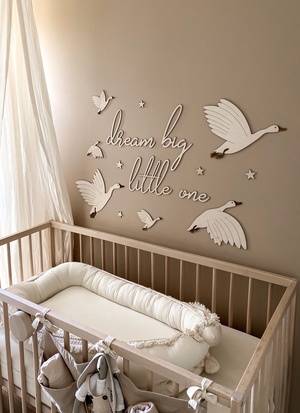 lis wycina Dream Big Little One 2 Vægdekoration Gæs