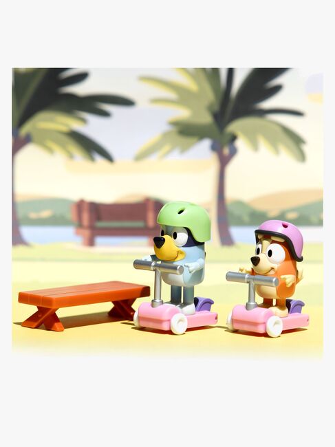 Bluey Figursæt Bluey & Bingo med Løbehjul