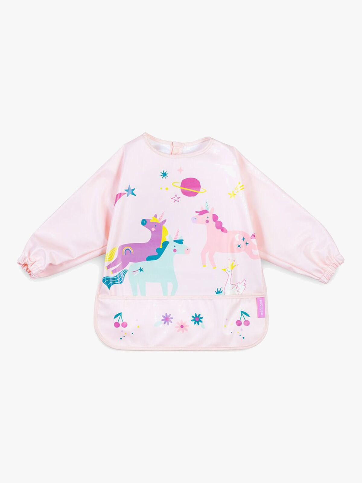 Miniland Langærmet Hagesmæk med Lomme, Fantacy