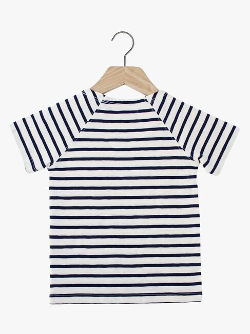 Ebbe Vallmo T-Shirt, Offwhite/Dark Navy