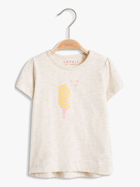 ESPRIT T-Shirt Ice Cream, Pastel Grey