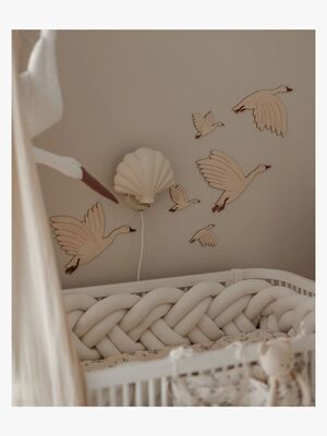 lis wycina Flying Geese Vægdekoration Træ Højre