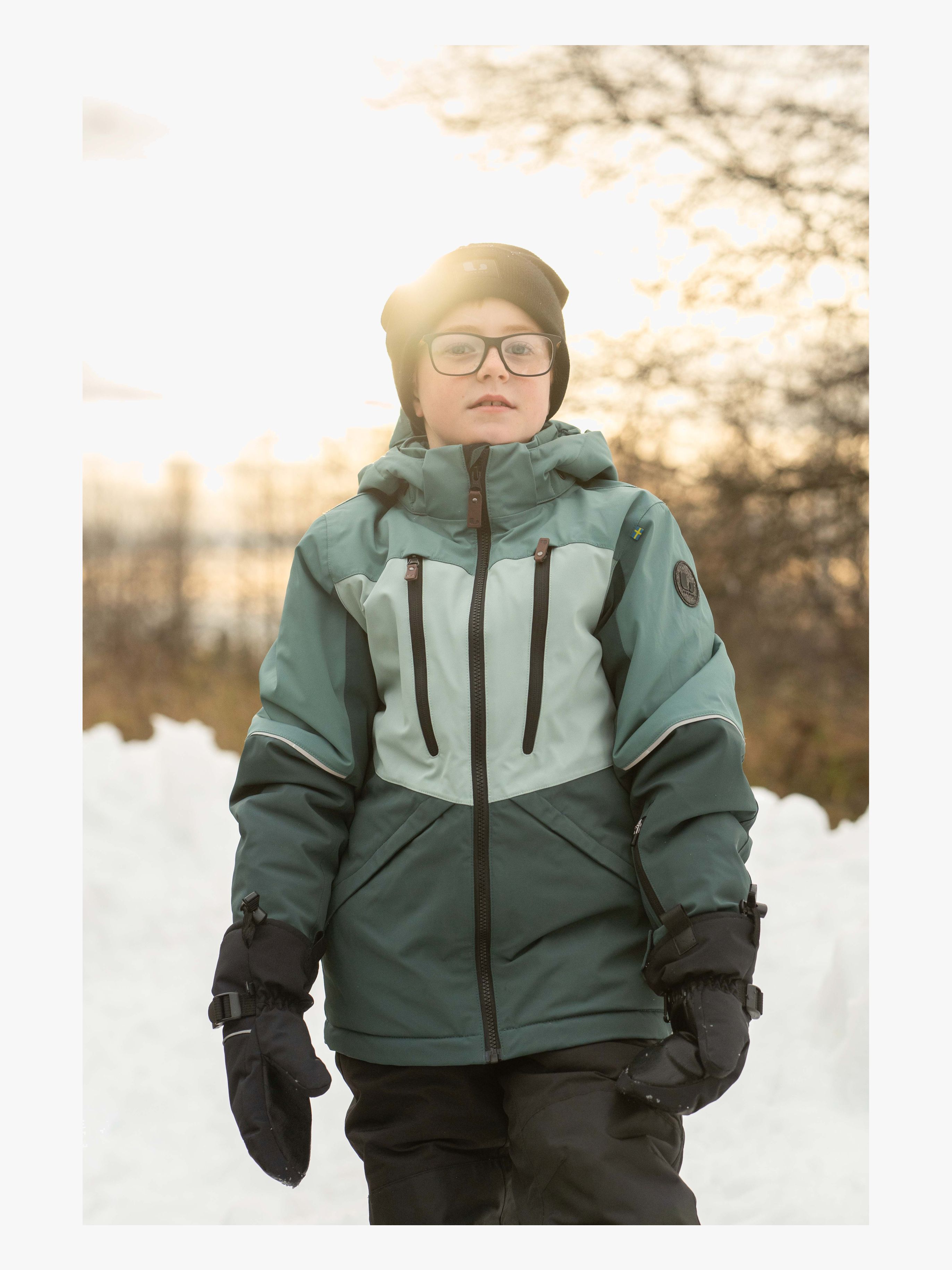 Lindberg Alpine Vinterjakke, Mint Green/Dark Mint, 130