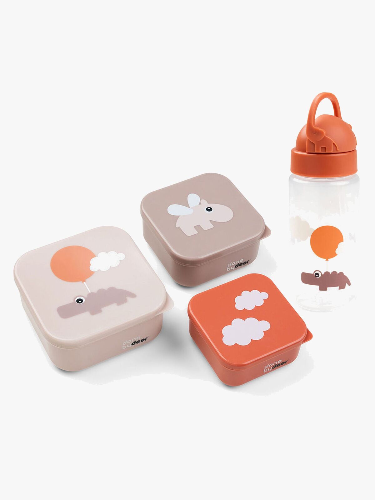 Done By Deer Happy Clouds Madkasse & Flaske, Powder/Papaya