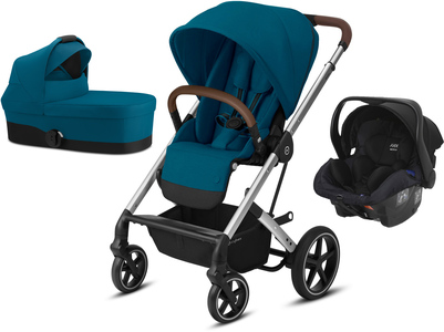 Cybex Balios S Lux Duovogn inkl. Axkid Modukid, River Blue/Silver
