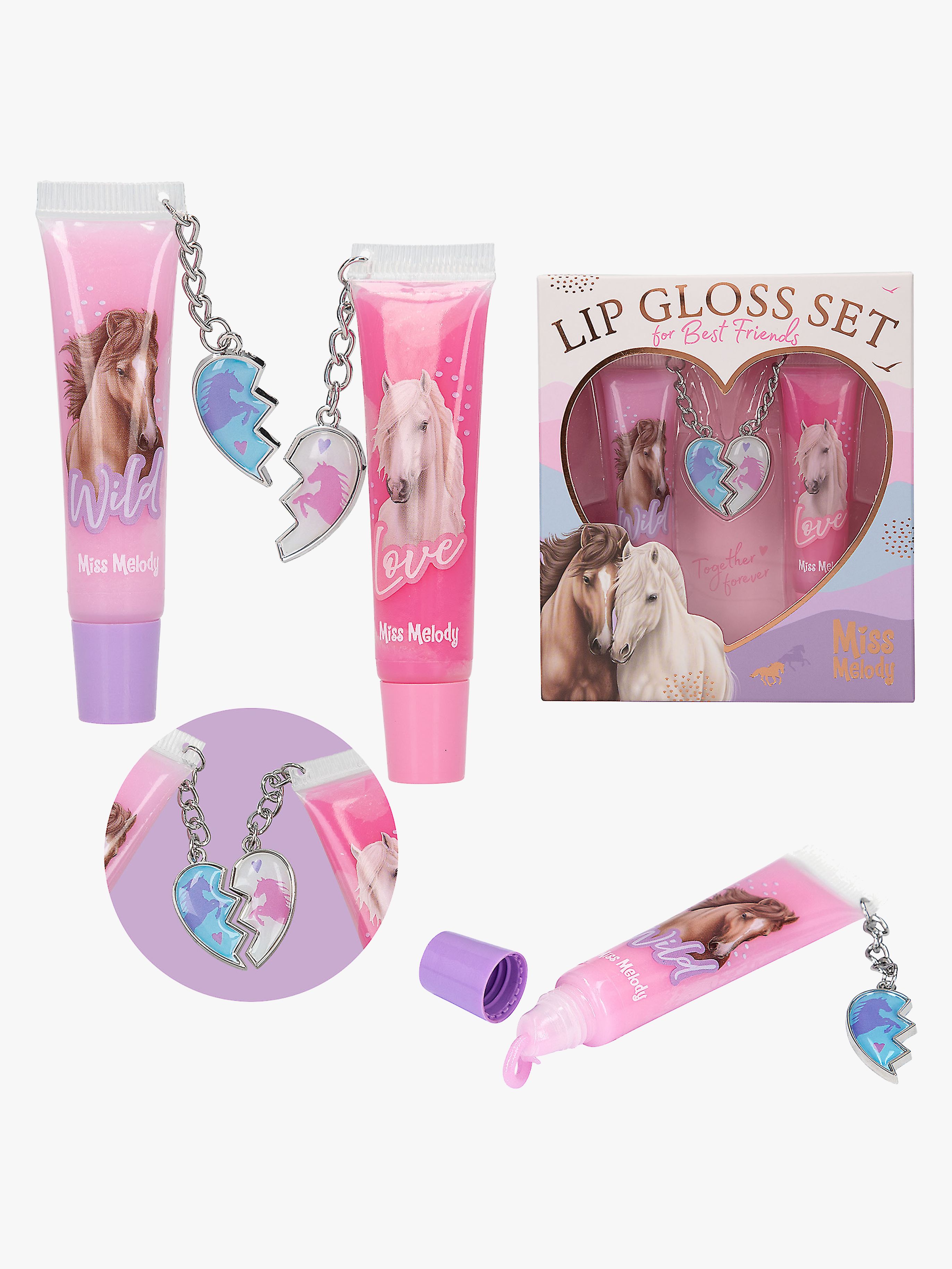 Miss Melody Lipgloss med Vedhæng BFF 2-pak