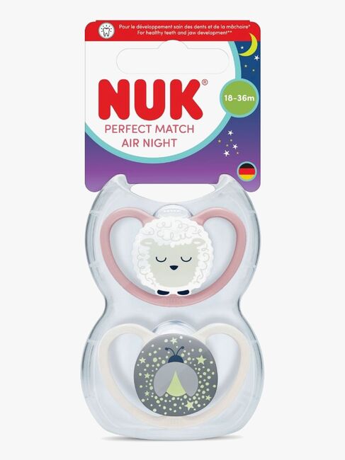 NUK Perfect Match Air Night Sut 2-pak Str. 3, Sheep