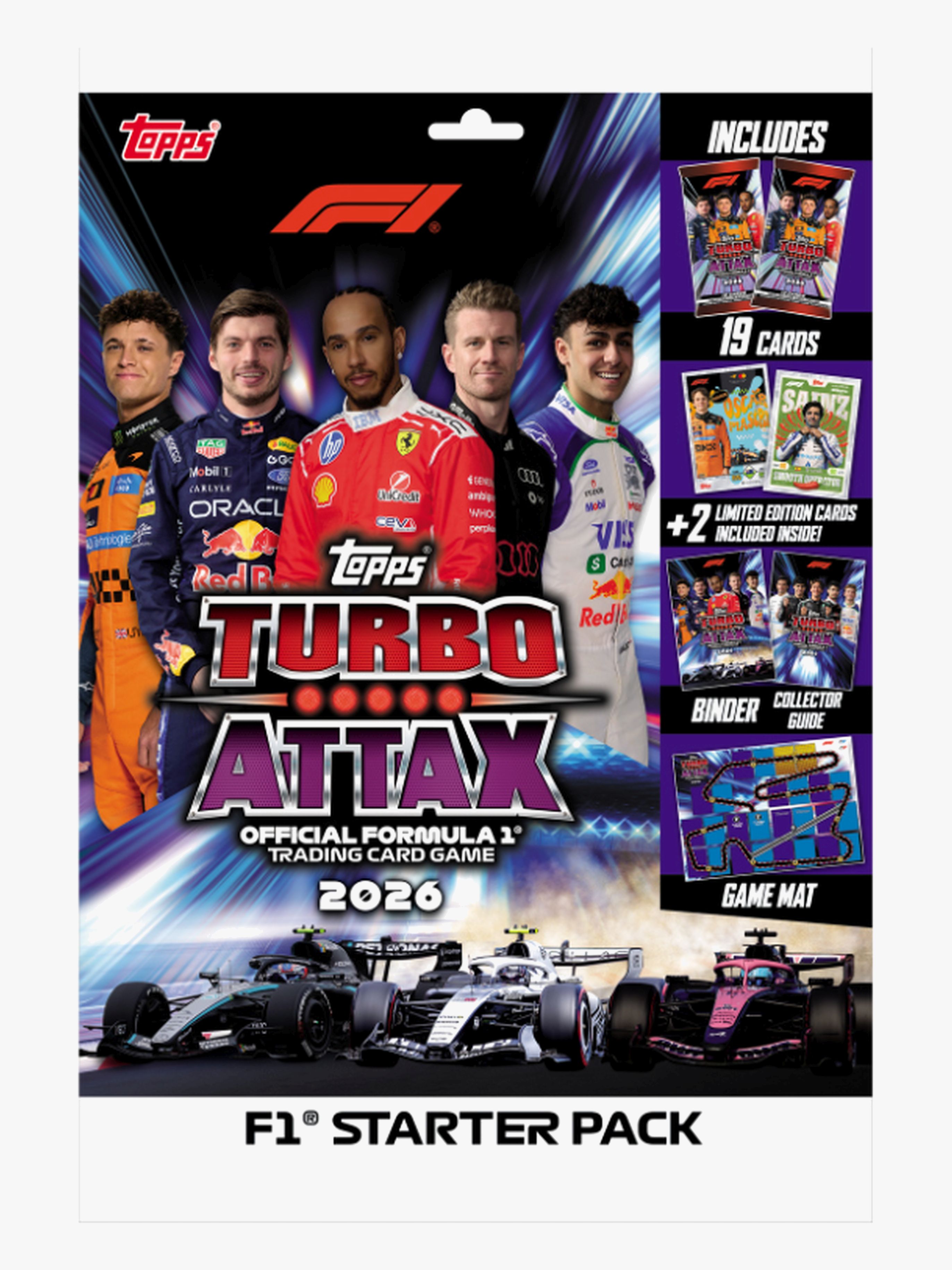 Topps Turbo Attax Formula 1 Samlekort Starter Pack