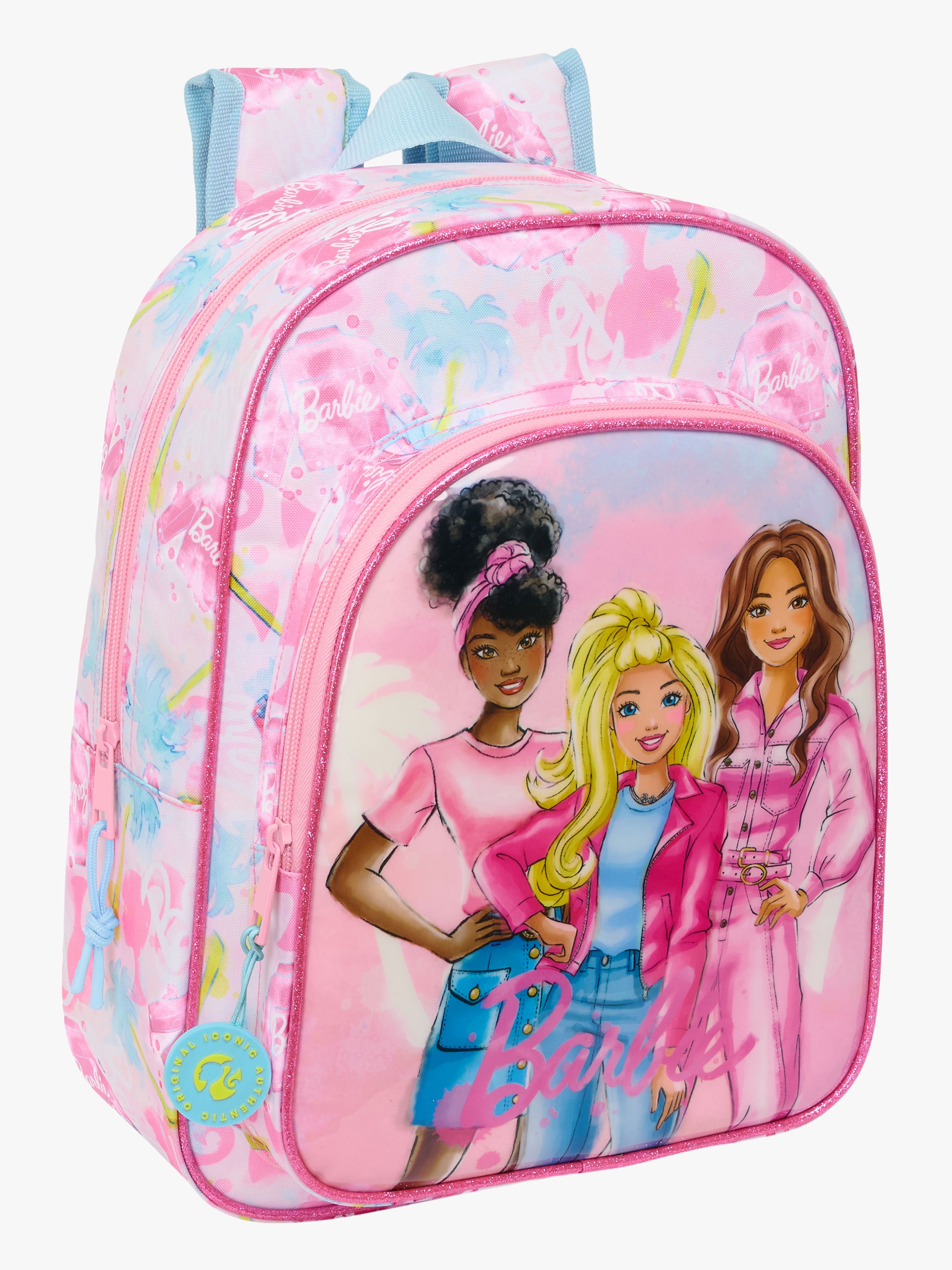 Barbie Small Rygsæk 10L Painterly, Lyserød/Lyseblå