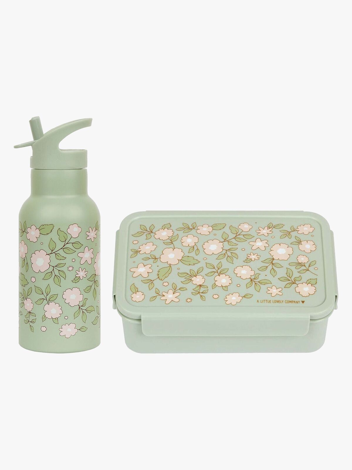 A Little Lovely Company Madkasse & Flaske, Blossoms Sage
