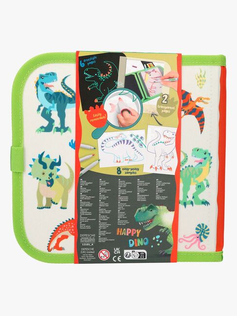 DinoWorld Malebog Mal og Visk Ud