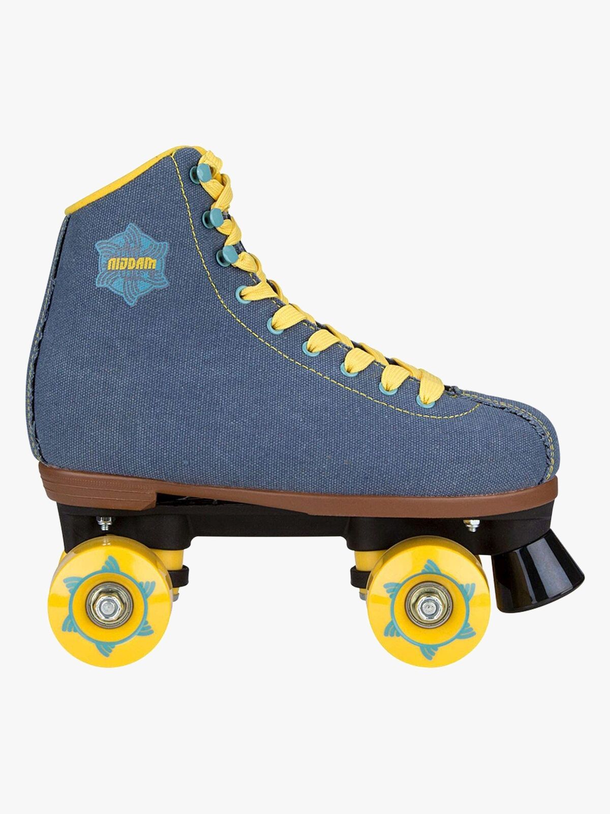 Nijdam Rulleskøjter Retro Denim Rebel, Blå/Gul