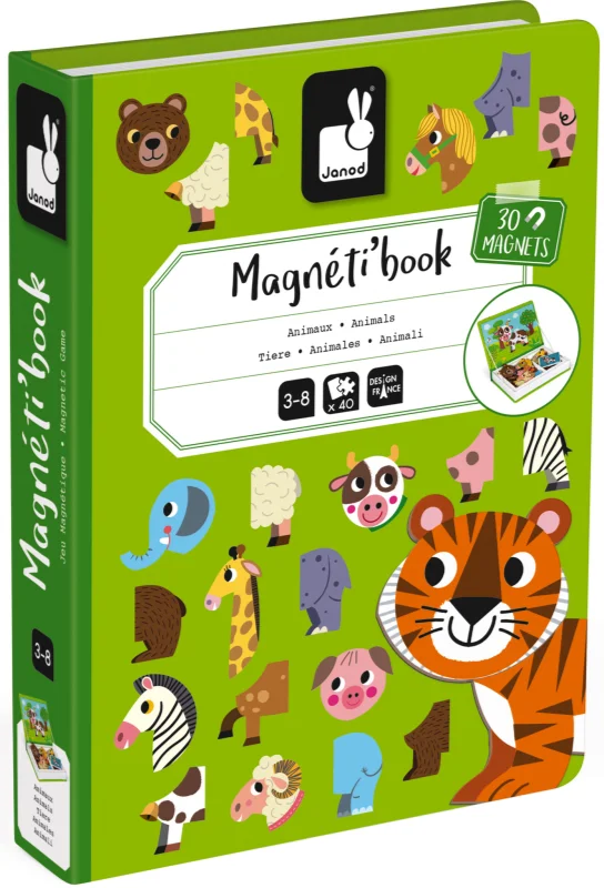 Janod Magneti'Book Dyr Magnetsæt 30 Stk.