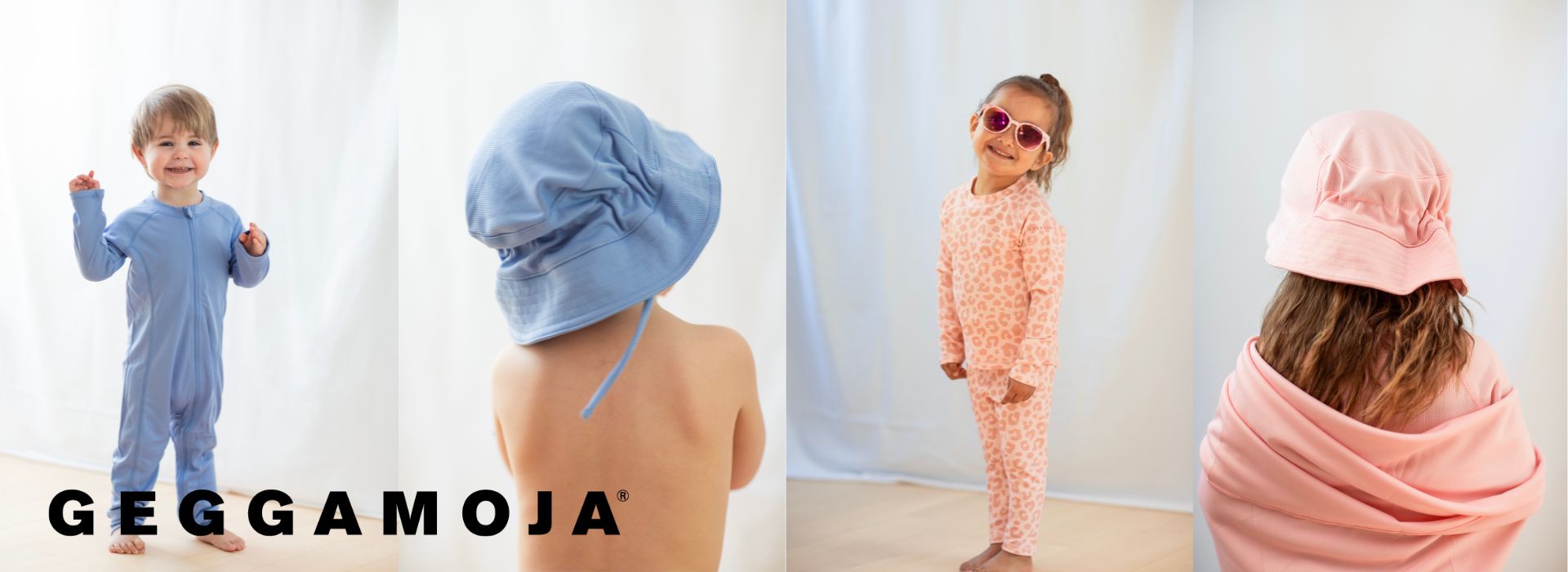 To børn i matchende tøj sidder ved siden af hinanden.