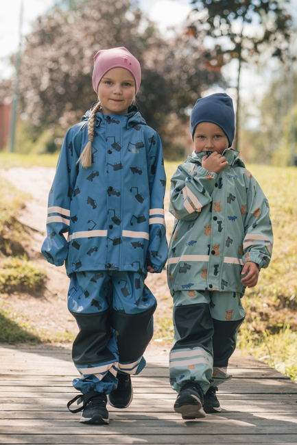 Lindberg Vattholma Regnsæt, Grøn/Grå