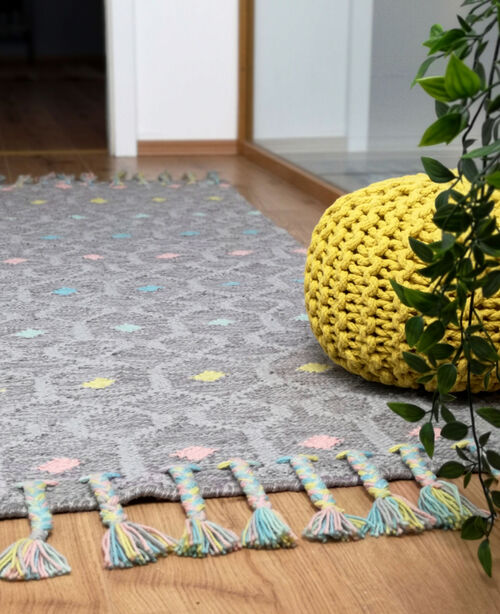 Nattiot Gulvtæppe 70x100, Grå