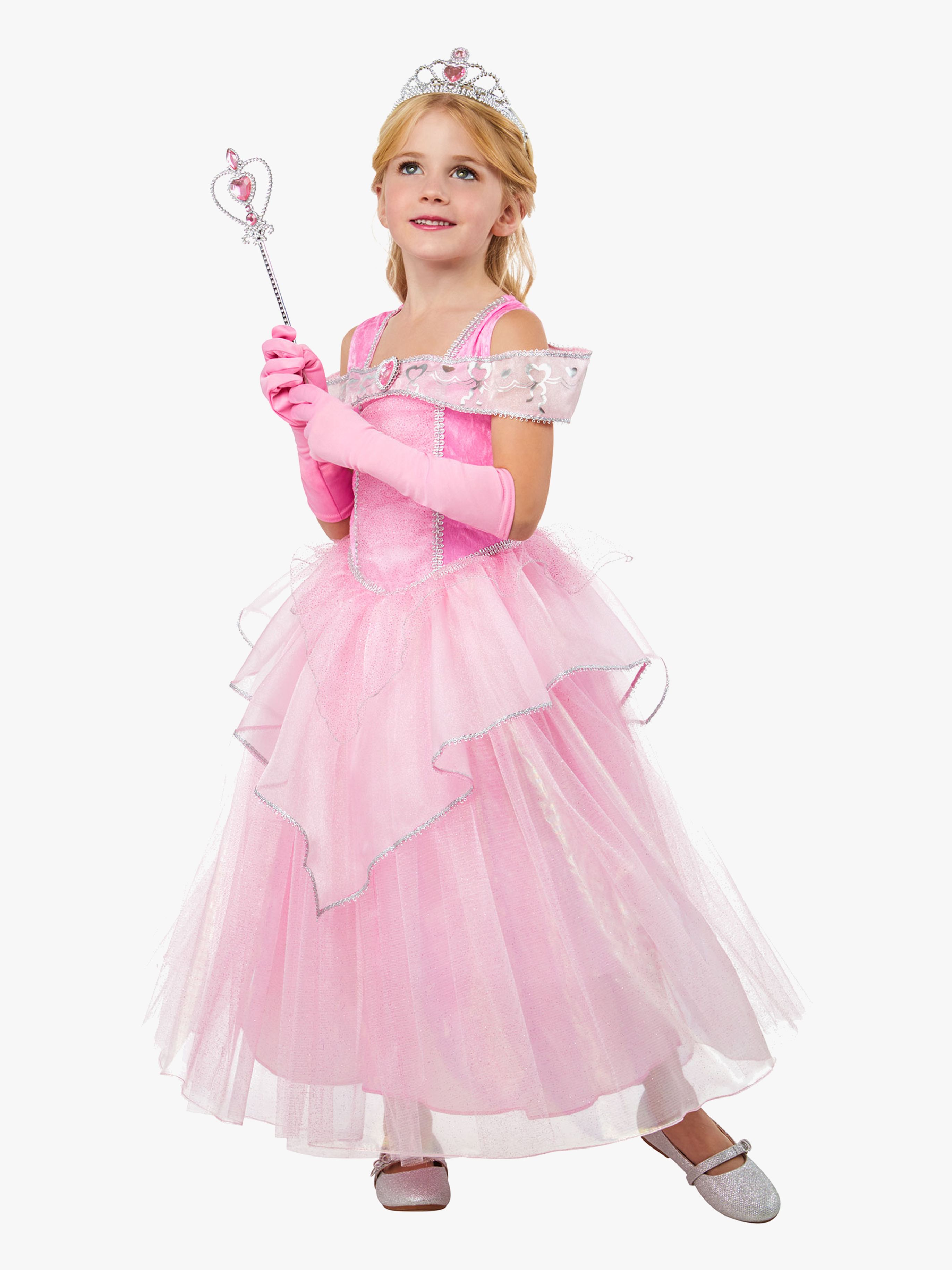 Rubies Prinsesse Kostume med Tiara & Handsker, 3-4 år