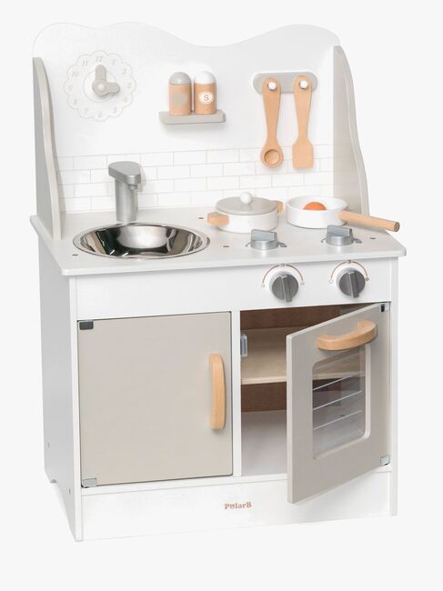 PolarB Legekøkken med Tilbehør, Grå