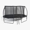 Pinepeak Trampolin inkl. Sikkerhedsnet 274x396 cm, Sort