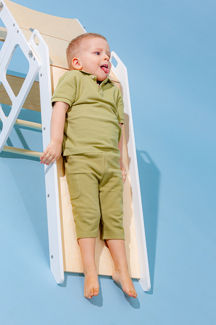 Duck Woodworks Rutsjebane til Sammenklappeligt Læringstårn, Hvid