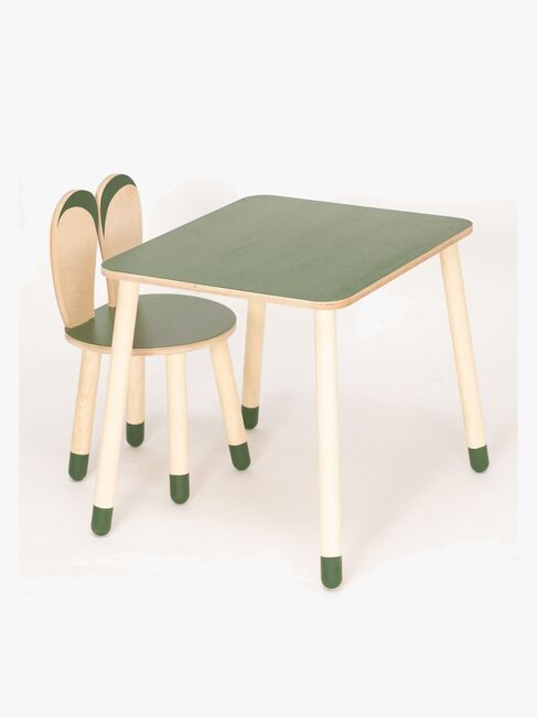 Family-SCL Kanin Bord & Stol Sæt, Khaki