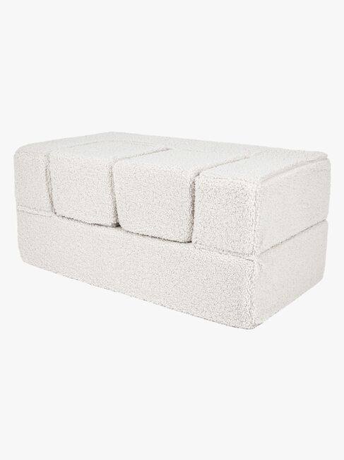 Meowbaby Play Bearly Cube  Bygbar Sofa, Cremefarvet