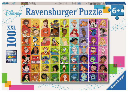 Ravensburger Puslespil Disney Multi Character 100 Brikker