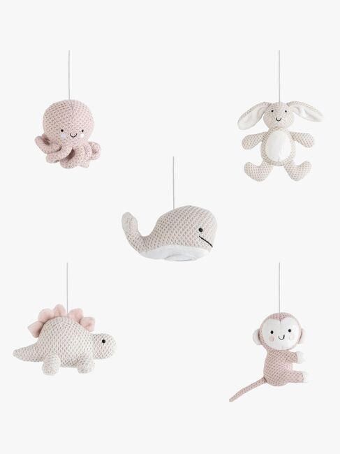 Baby's Only Musikuro Animals, Old Pink/Warm Linen