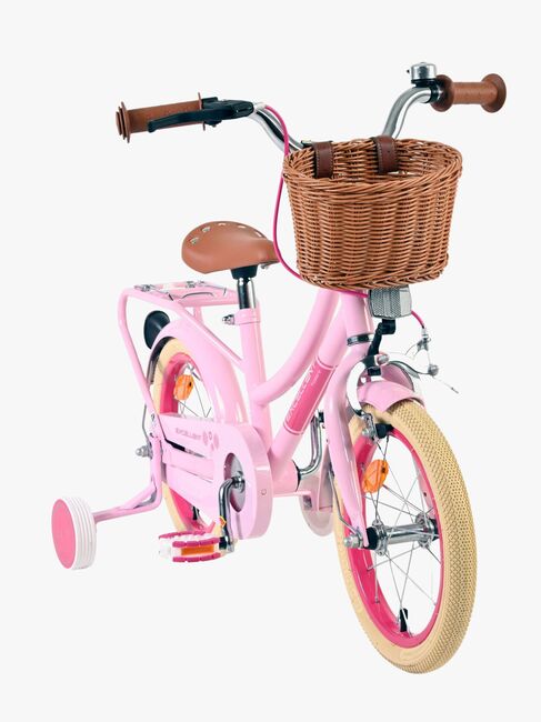 Volare Excellent Cykel med Kurv 14 Tommer, Pink