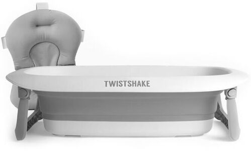 Twistshake Badekar med Pude, Pastel Grey