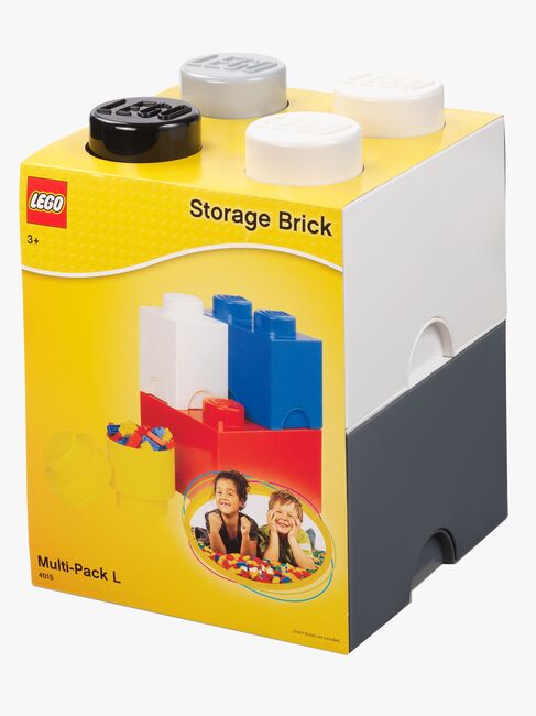 LEGO Opbevaringskasse 4, White/Grey/Black
