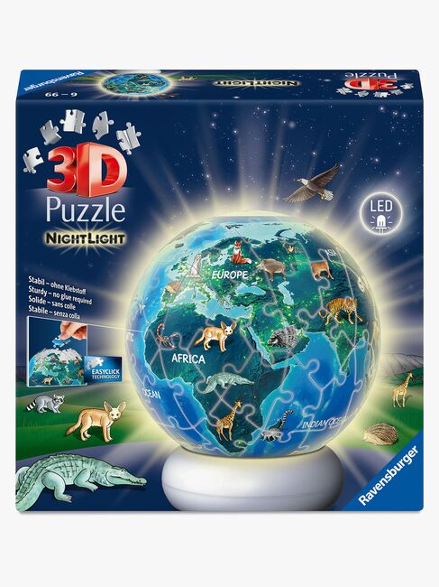 Ravensburger Gabby's Dollhouse 3D-puslespil Jorden Natlampe 72 Brikker