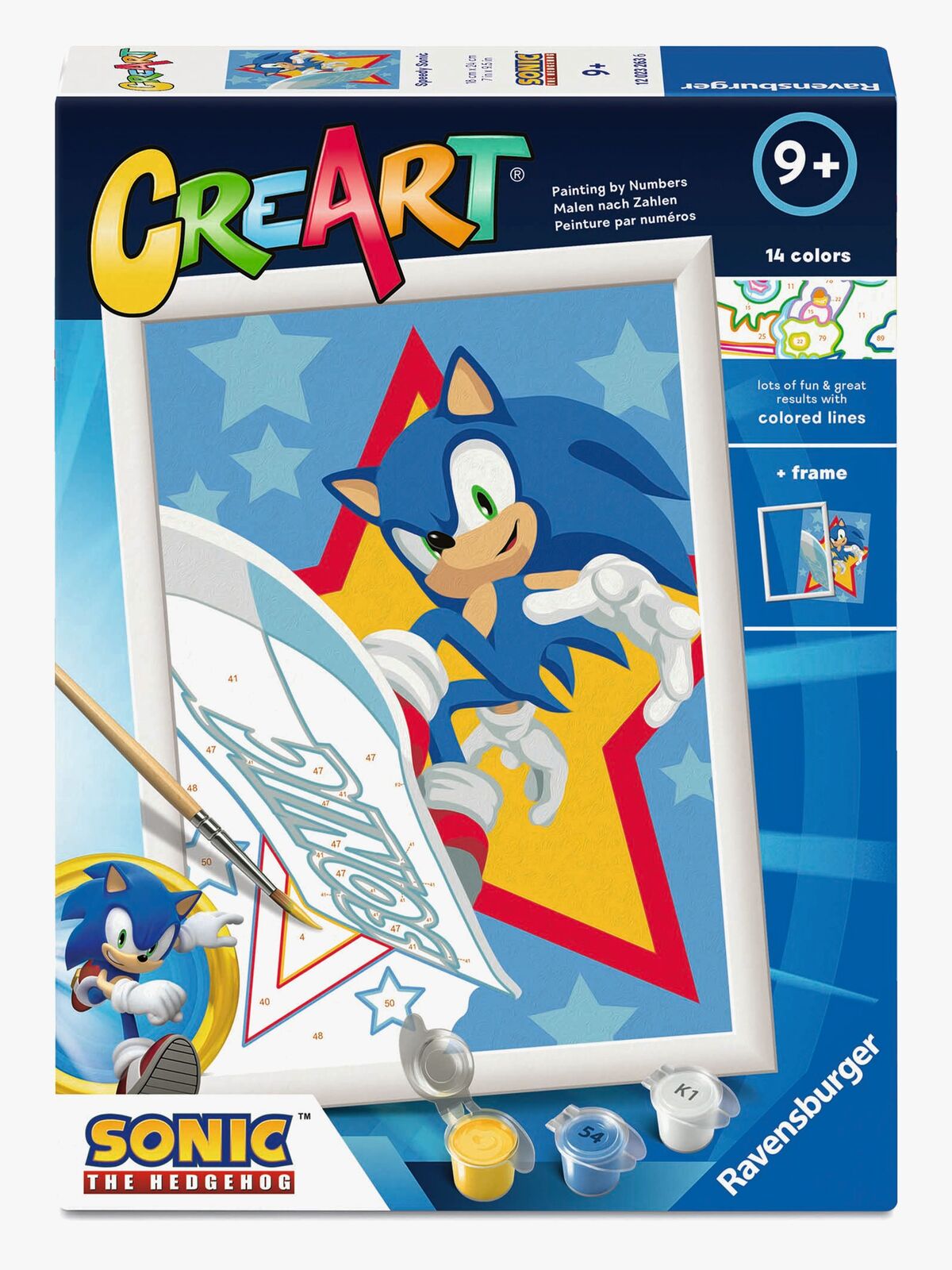 Ravensburger CreArt Malesæt Speedy Sonic