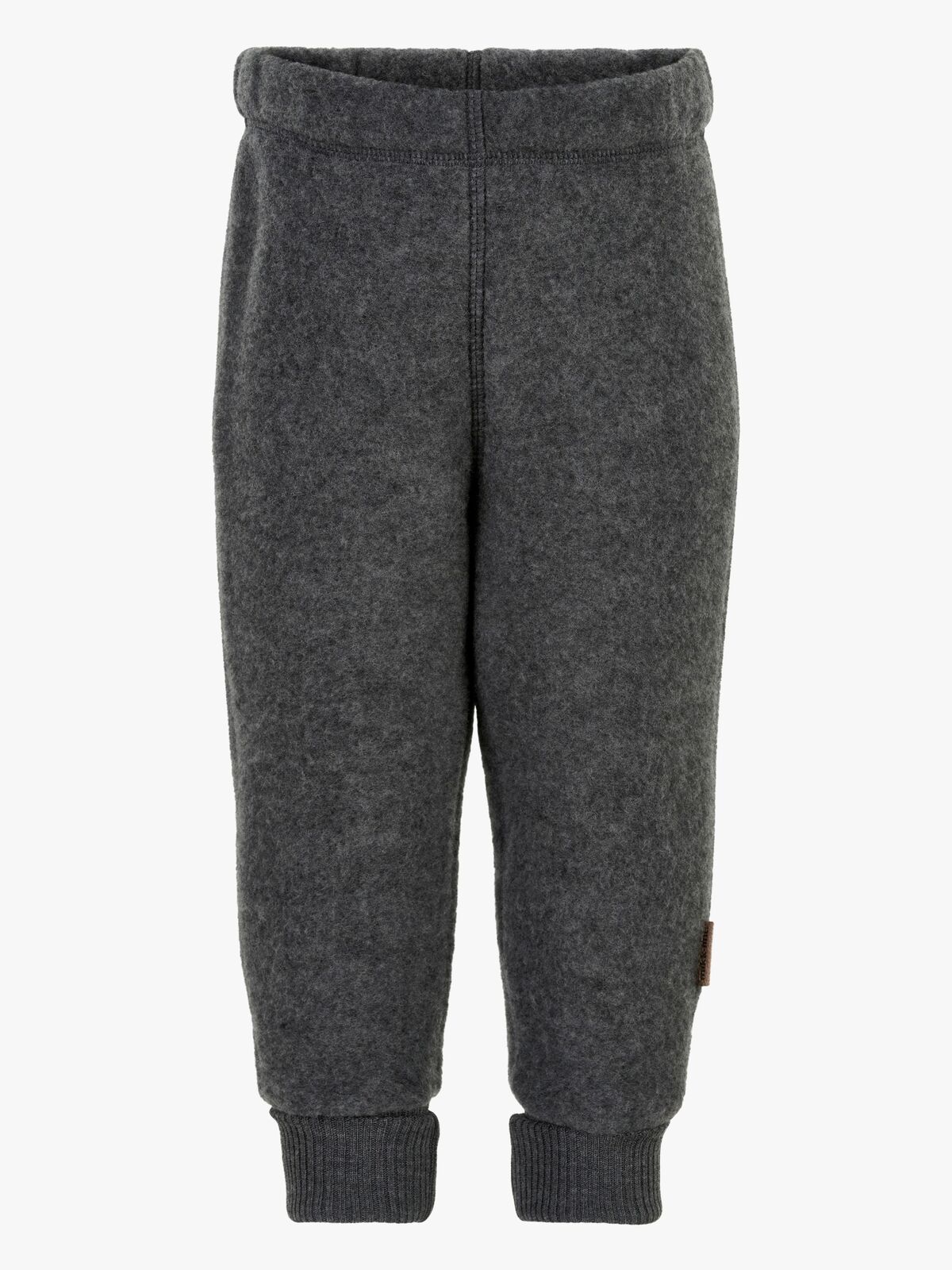 Mikk-Line Fleecebukser Merinould, Anthracite Melange