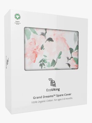 EcoViking Organic Babynest Cover Rose Garden
