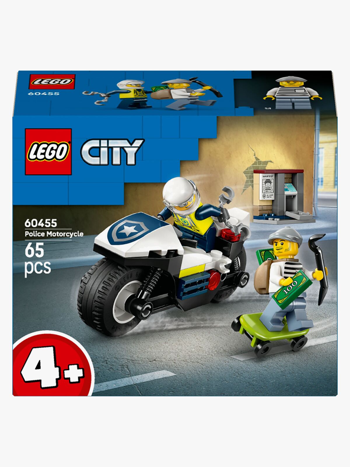 LEGO City 60455 Politimotorcykel på forbryderjagt