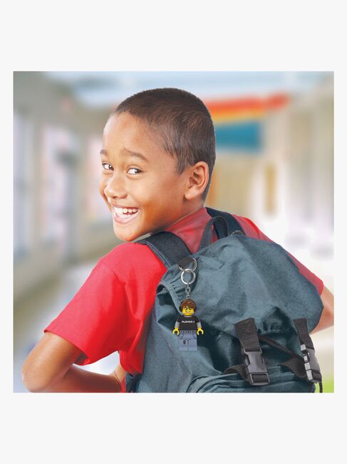 LEGO® Minifigure™ Videospil Dreng Nøglering med LED-lys