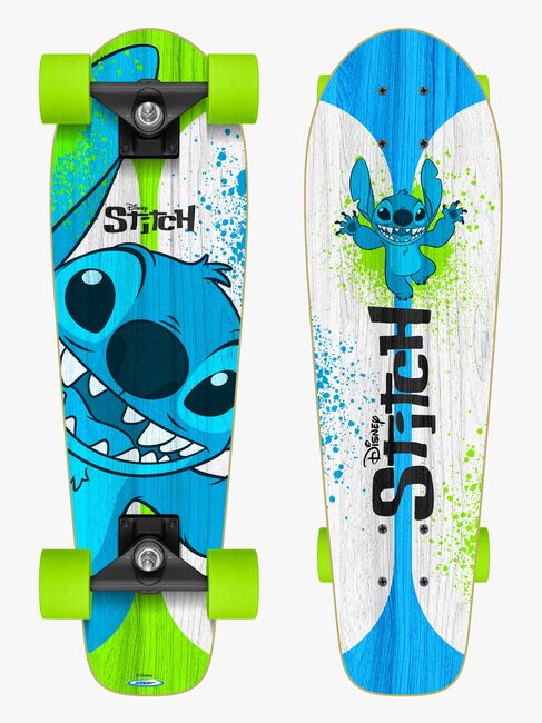 Stamp Stitch Crusier Skateboard, Blå/Hvid