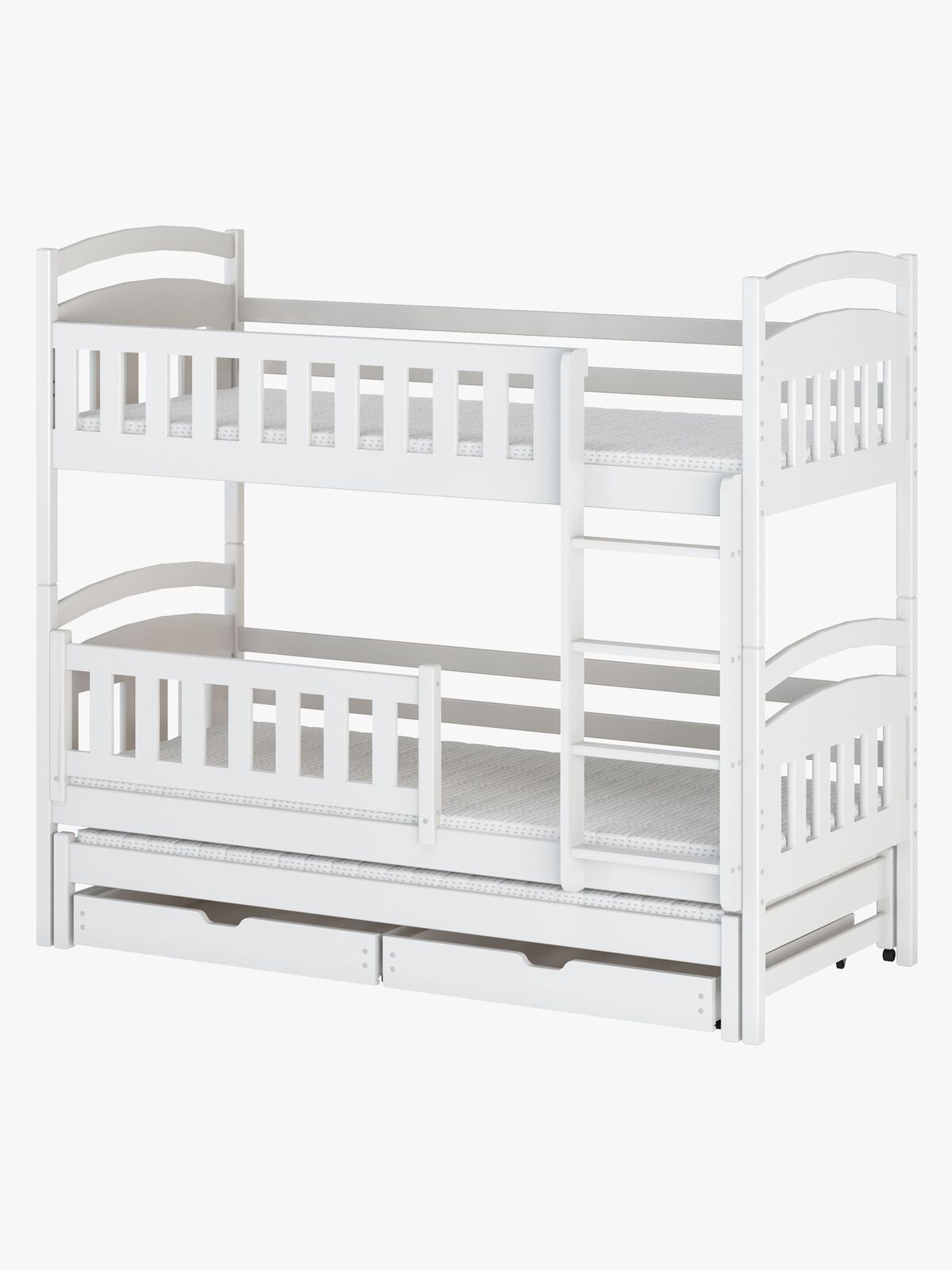 Lano Meble BLANKA Tribbelkøjeseng 90x200, Hvid