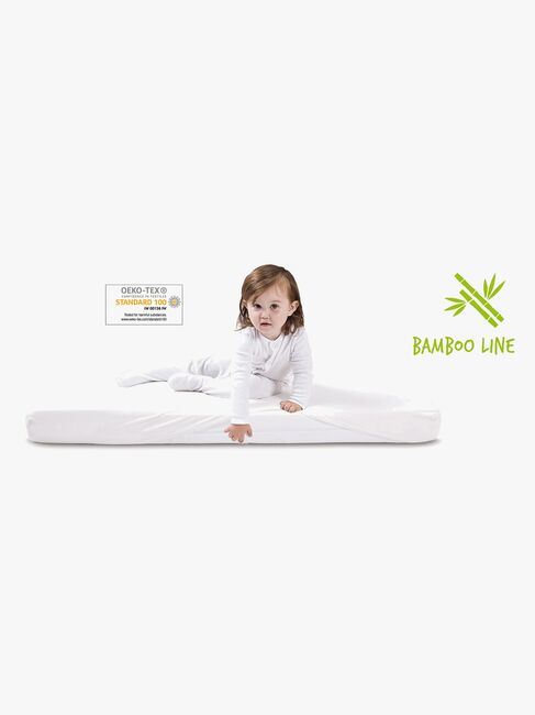 BabyMatex Hygienic Bamboo Vandtæt Stræklagen til Barneseng 70 x 140 cm, Hvid