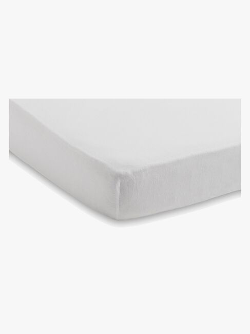 Jollein Stræklagen Bomuldsstretch 60x120, Hvid