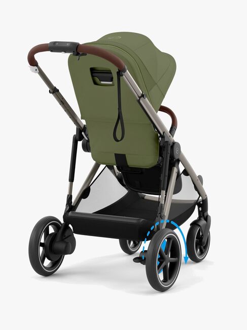 Cybex e-GAZELLE S Klapvogn, Taupe/Moss Green